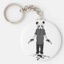 Killer panda key chain