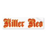 Killer Red Gothic bumper stickers
