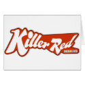 Killer Red retro logo design cards
