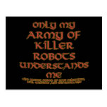Killer Robot Joke Postcards