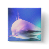 Killer Shark Square Pin