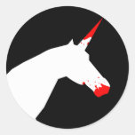 Killer Unicorns (Image Only) Round Stickers