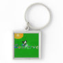 Killer whale conserve the earth keychain