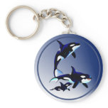 Killer Whale Family Keychains