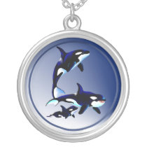 Killer Whale Family Necklace