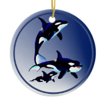 Killer Whale Family Ornaments