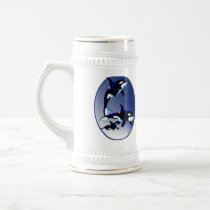 Killer Whale Family Oval Mugs