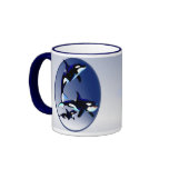 Killer Whale Family Oval_Mugs