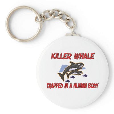 Killer Whale trapped in a human body Key Chains by AnimalShirts