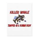 Killer Whale trapped in a human body postcards