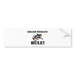 KILLER WHALES Rule! bumper stickers