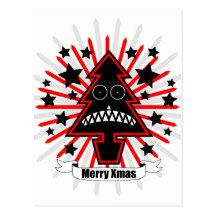 Killer Xmas Tree Postcards