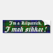 Kilpatrick I Mak Sikkar Bumpersticker3 Bumper Sticker