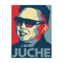 Kim Jong Il - Juche: OHP Postcard