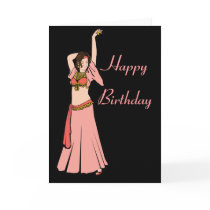 Kim Pink Belly Dancer Card
