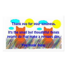 Kind Acts Thank-You Business Card