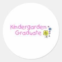 Kindergarden Graduate Round Stickers