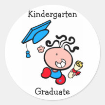 Kindergarten Graduate cartoon Sticker