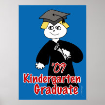 Kindergarten Graduate Poster for Boys
