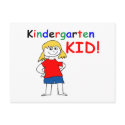 Kindergarten Kid Girls postcards