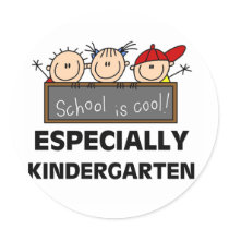 Kindergarten School is Cool Stickers