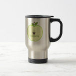 Kindergarten Teacher Mug - Green Apple Half