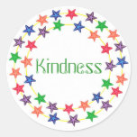 Kindness, Affirmation stickers with colourful star
