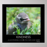 Kindness Baby Bird Motivational Poster posters