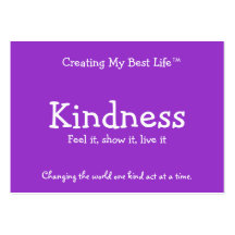 Kindness Card - Purple & Lavender Business Card