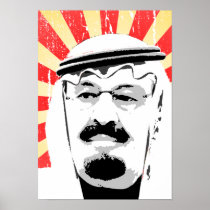 King Abdullah Poster