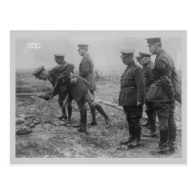 King Albert on battlefield World War 1 Postcards