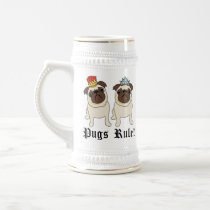 KIng and Queen Pug Mugs