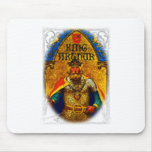 King Arthur Enthroned Mousepad