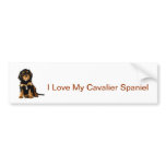 King Charles Spaniel Black & Tan bumper stickers
