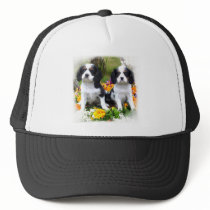 King Charles Spaniel puppies Trucker Hats
