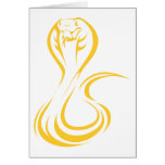 King Cobra in Swish Drawing Style cards