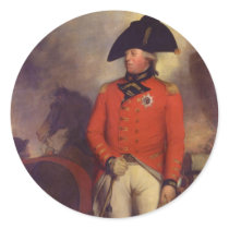 King George III in 1799 by Sir William Beechey Round Sticker