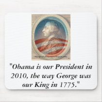King George Obama III Mouse Pad