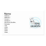 King Grandpa T-shirts and Gifts Business Card