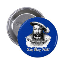 King Henry VIII Portrait Tshirts, Tote Bags Pinback Buttons
