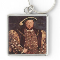 King Henry VIII Square Keychain