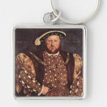 King Henry VIII Square Keychain