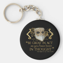 King John Quote (Gold Edition) Key Chain