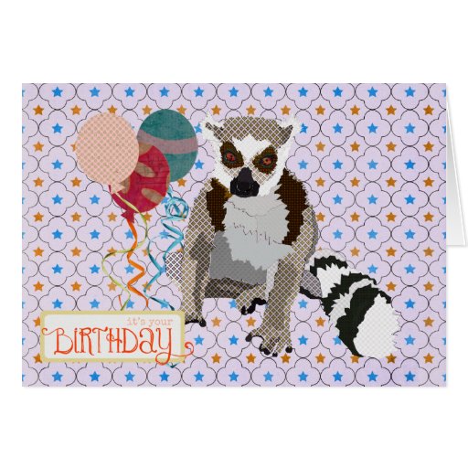 King Julian Stars Birthday  Card