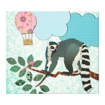 King Jullian Out On A Limb Canvas Art Stretched Canvas Prints