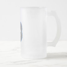 King Kat Blue - Grey Coffee Mugs