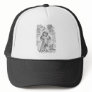 King Leo the Lion Wearing a Crown and Robes Trucker Hats