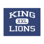 King - Lions - King High School - Tampa Florida Postcards