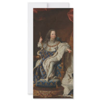 King Louis XV as a Child by Hyacinthe Rigaud Rack Card Design