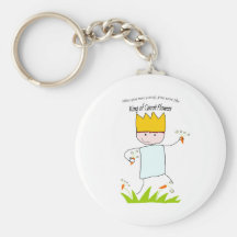 King Of Carrot Flowers Key Chain